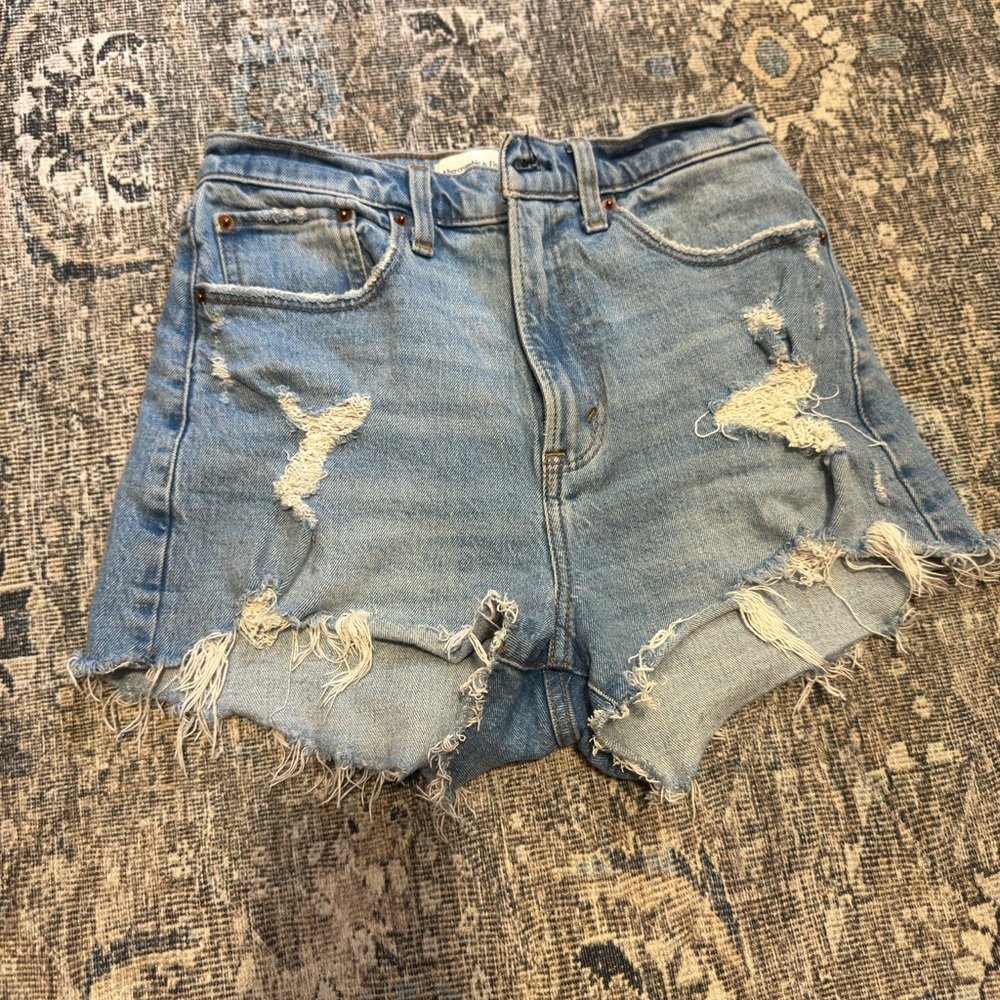 Distressed Denim Women's Shorts